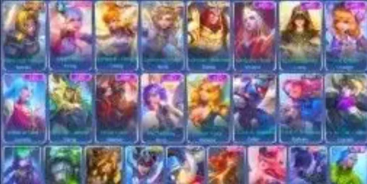 ML677 Collector Natalia + Valentine Fanny + Lightborn Fanny Harith Tigreal 195 Skins (G)